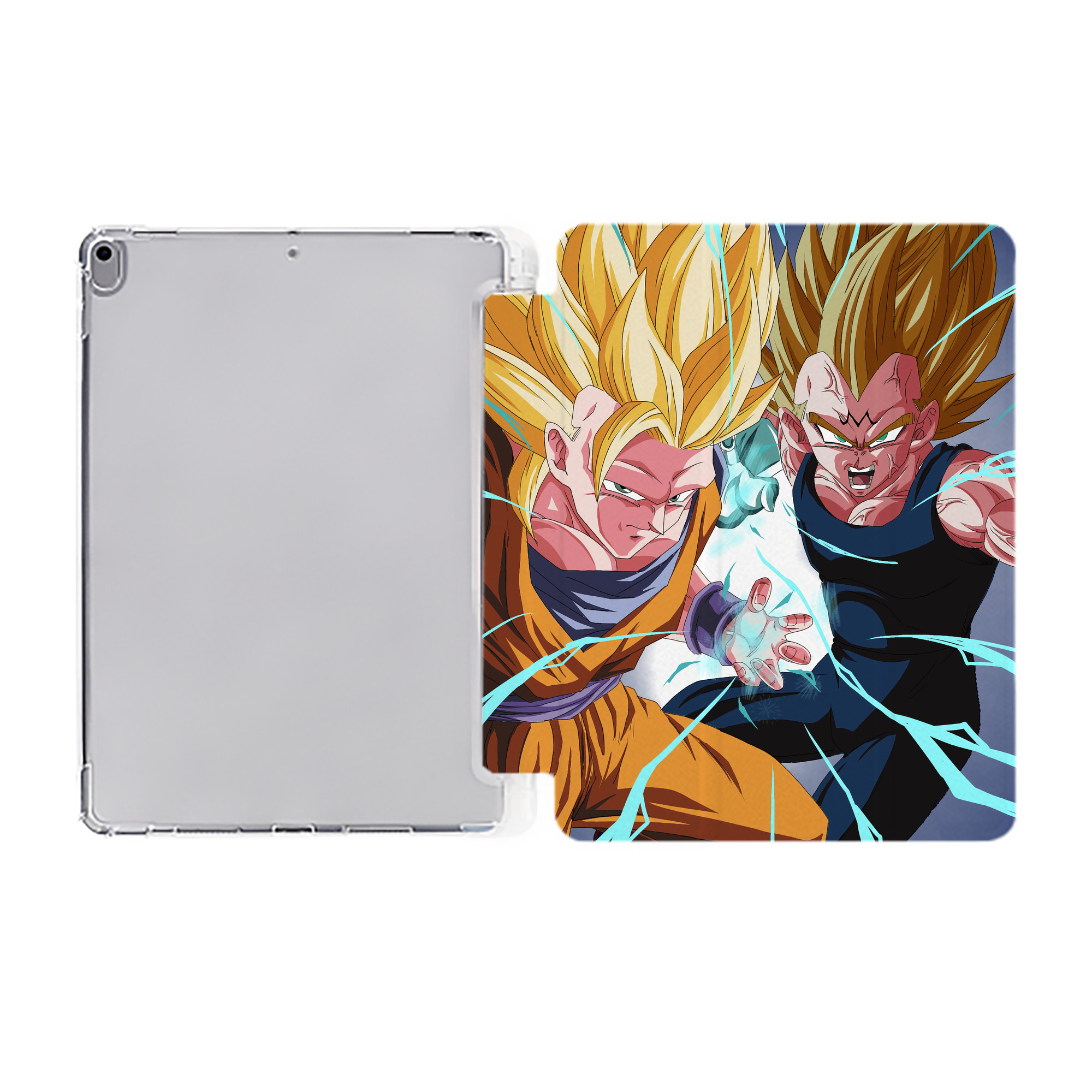 （画像用） ドラゴンボール DRAGON BALL IPad ケース ペン収納付き 三つ折りスタンド PUレザー×シリコン 対応機種9.5/10.5/10.9インチ